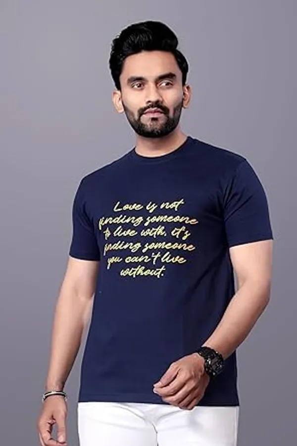 Blue_Classic_Cotton_Comfortable,_Lightweight,_And_Stylish_Regular_Fit_T-Shirt_For_Men