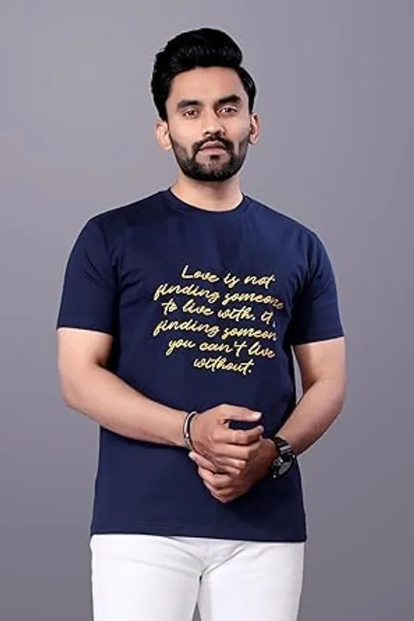 Blue_Classic_Cotton_Comfortable,_Lightweight,_And_Stylish_Regular_Fit_T-Shirt_For_Men
