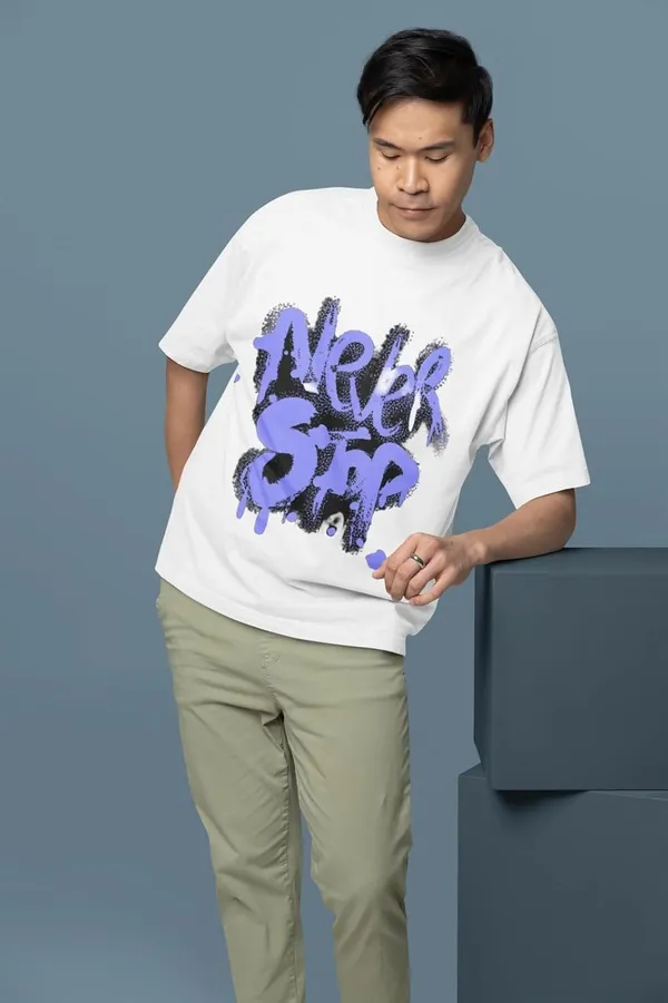 White_Stylish_Cotton_With_Prints_Elegant_Design_Perfect_Blend_Of_Comfort_Versatility_And_Timeless_Style_Oversize_T-Shirt_For_Men