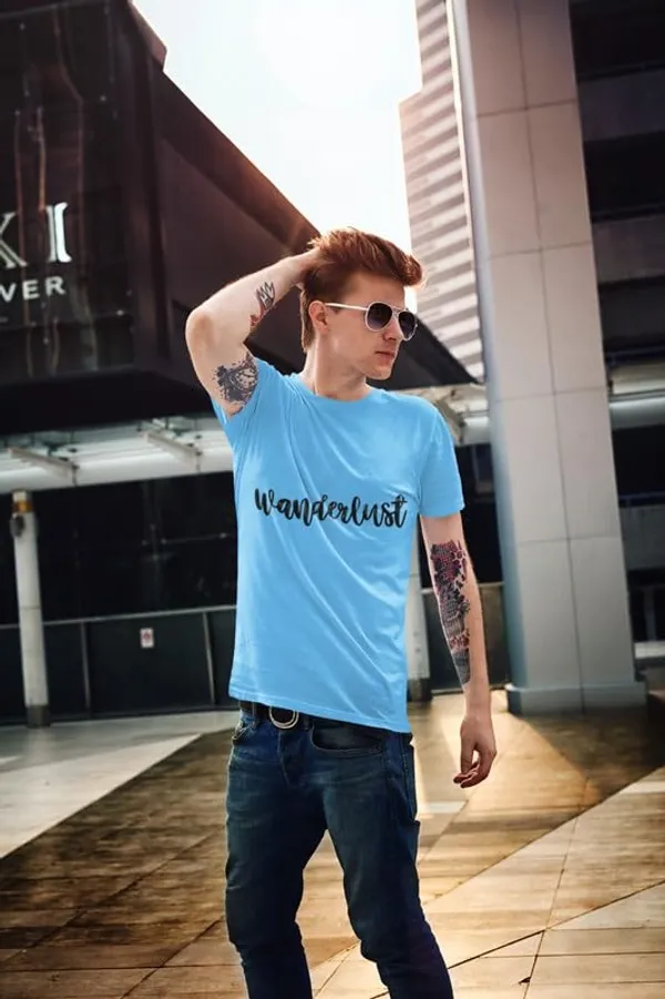 Sea_Blue_Classic_Cotton_Comfortable,_Lightweight,_And_Stylish_Regular_Fit_T-Shirt_For_Men