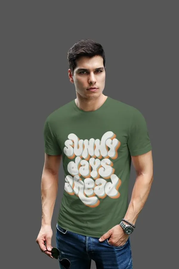 Green_Classic_Cotton_Comfortable,_Lightweight,_And_Stylish_Regular_Fit_T-Shirt_For_Men
