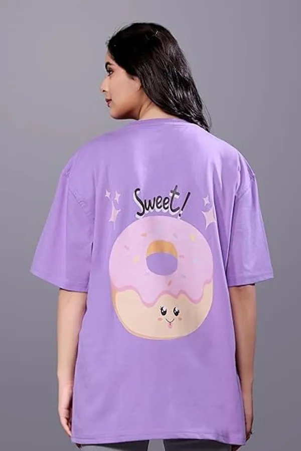 Lavender_Cotton_Top_With_Digital_Prints_Sophisticated_Design_Stylish_Comfort_Oversize_T-Shirt_For_Women