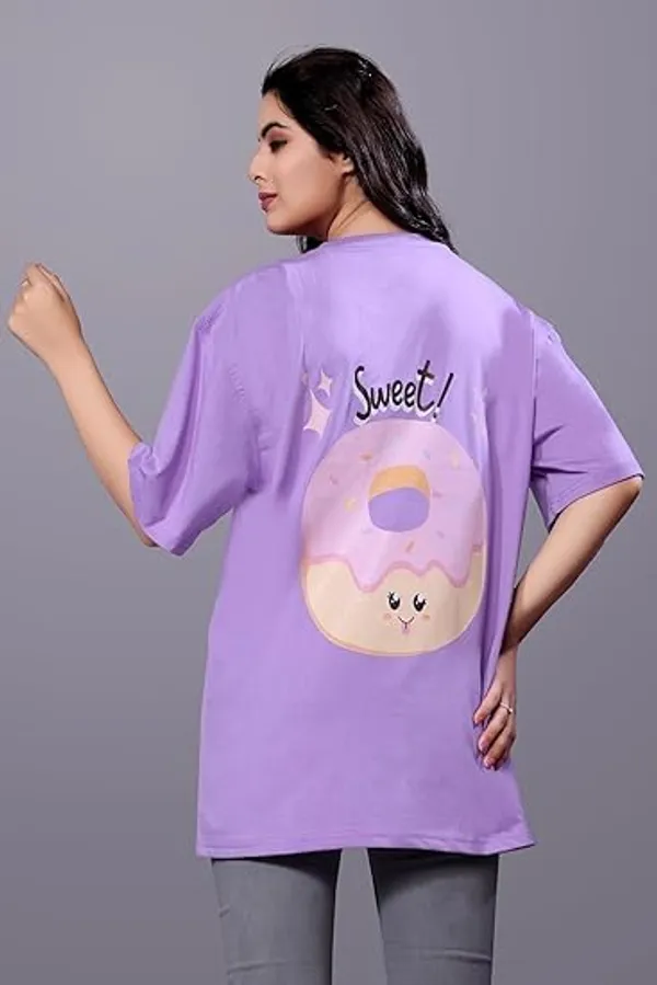 Lavender_Cotton_Top_With_Digital_Prints_Sophisticated_Design_Stylish_Comfort_Oversize_T-Shirt_For_Women