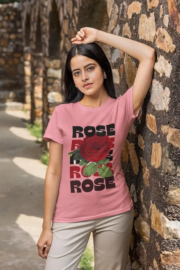 Rose_Pink_Printed_Stylish_Cotton_Top,_Comfortable_And_Trendy_Design,_Perfect_Regular_Fit_T-Shirt_For_Women