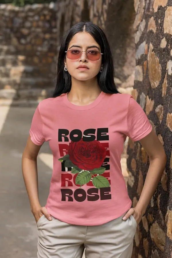 Rose_Pink_Printed_Stylish_Cotton_Top,_Comfortable_And_Trendy_Design,_Perfect_Regular_Fit_T-Shirt_For_Women
