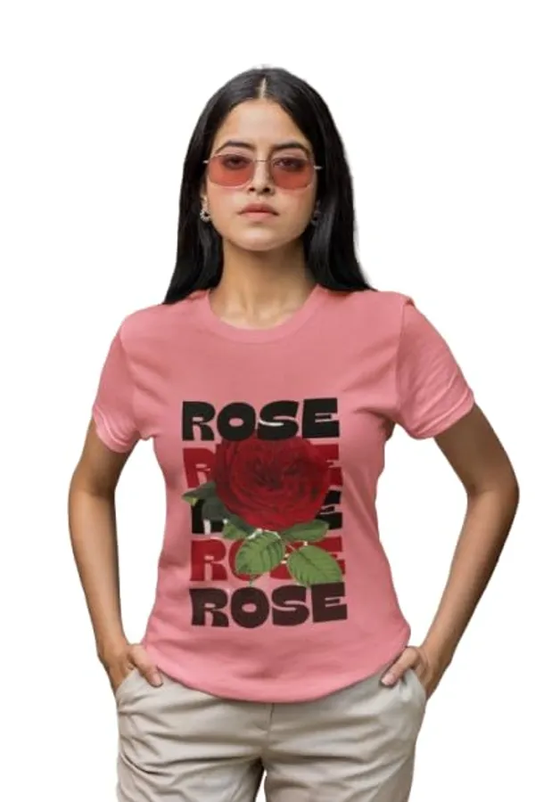 Rose_Pink_Printed_Stylish_Cotton_Top,_Comfortable_And_Trendy_Design,_Perfect_Regular_Fit_T-Shirt_For_Women
