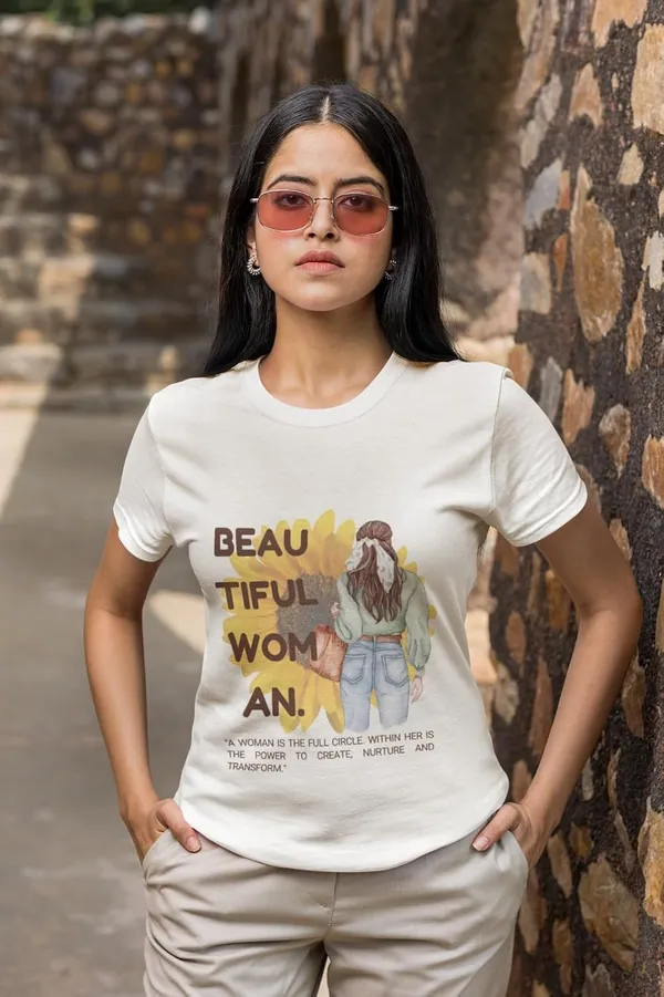 White_Printed_Stylish_Cotton_Top,_Comfortable_And_Trendy_Design,_Perfect_Regular_Fit_T-Shirt_For_Women