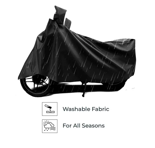 Aksmit_Universal_Two_Wheeler_Bike/Scooty_Body_Cover_Heat_Protection/Water_Resistance/UV-Rays/Birds_Dropping/Scratch_Proof/Dust_Proof_(Black)