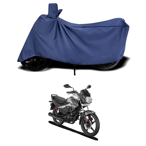 New_Hero_Passion_Pro_I3S_Water_Resistant_-_UV_Protection_&_Dust_Proof_Full_Bike_-_Scooty_Two_Wheeler_Body_Cover_For_Hero_Passion_Pro_I3S_(Navy_Blue)