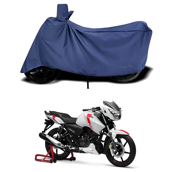 New_TVS_Apache_Rtr_160_Water_Resistant_-_UV_Protection_&_Dust_Proof_Full_Bike_-_Scooty_Two_Wheeler_Body_Cover_For_TVS_Apache_Rtr_160_(Navy_Blue)