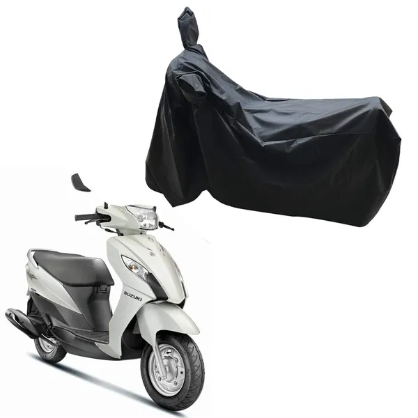 New_Suzuki_Let'S_Waterproof_-_UV_Protection_&_Dust_Proof_Full_Bike_-_Scooty_Two_Wheeler_Body_Cover_For_Suzuki_Let'S_(Kdt-Kt-207-Black)