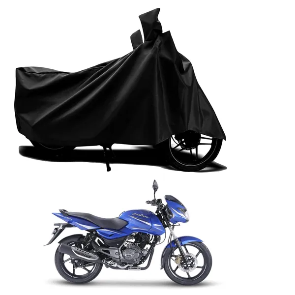 New_Bajaj_Pulsar_150_Water_Resistant_-_UV_Protection_&_Dust_Proof_Sun_Protection_Full_Bike_-_Scooty_Two_Wheeler_Body_Cover_For_Bajaj_Pulsar_150_(Black)