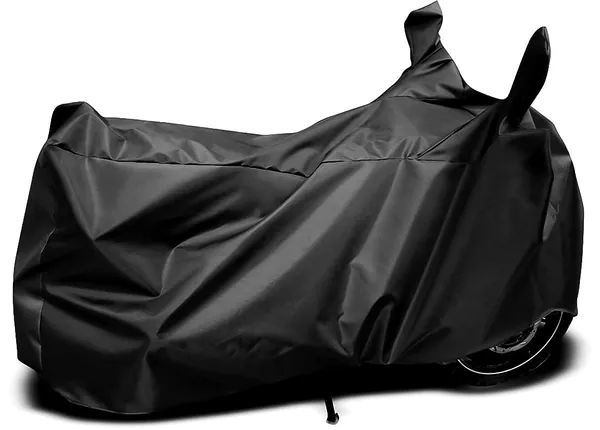 New_Hero_Splendor_Plus_Xtec_Water_Resistant_UV_Protection_&_Dust_Proof_Sun_Protection_Full_Bike_-_Scooty_Two_Wheeler_Body_Cover_For_Hero_Splendor_Plus_Xtec_(Black)