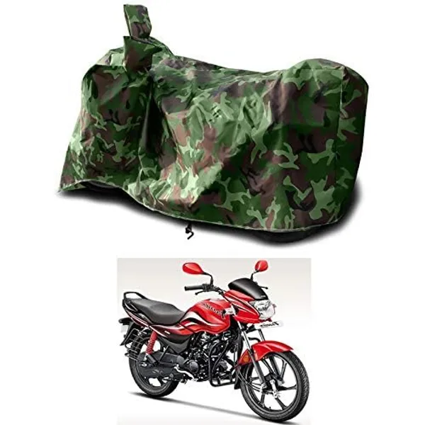Hero_Passion_Pro_110_Universal_Motorcycle_Bike/Scooty_Two_Wheeler_Safety_Full_Body_Cover_Hero_Passion_Pro_110_Green_Military_Ke-K-25