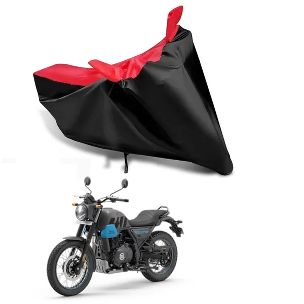New_Royal_Enfields_Scram_411_Universal_Motorcycle_Bike/Scooty_Two_Wheeler_Safety_Full_Body_Cover_Royal_Enfields_Scram_411_Red_Black_Kk-440