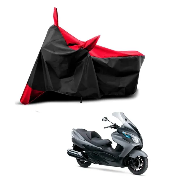 New_Suzuki_Burgman_Street_125_Water_Resistant_-_UV_Protection_&_Dust_Proof_Full_Bike_-_Scooty_Two_Wheeler_Body_Cover_For_Suzuki_Burgman_Street_125_Red_Patta