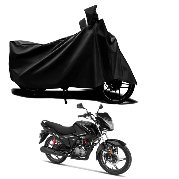 New_Hero_Glamour_I3S_Xtec_Water_Resistant_-_UV_Protection_&_Dust_Proof_Full_Bike_-_Scooty_Two_Wheeler_Body_Cover_For_Hero_Glamour_I3S_Xtec_(Black_Ka-135)