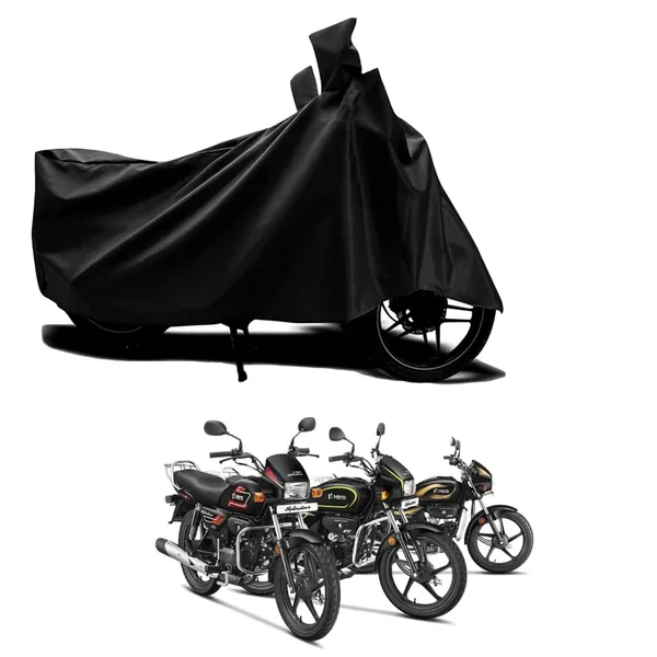 New_Hero_Splendor_Plus_Water_Resistant_-_UV_Protection_&_Dust_Proof_Full_Bike_-_Scooty_Two_Wheeler_Body_Cover_For_Hero_Splendor_Plus_(Black_Ka-201)