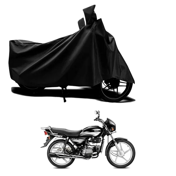 New_Hero_Splendor_Plus_I3S_Water_Resistant_-_UV_Protection_&_Dust_Proof_Full_Bike_-_Scooty_Two_Wheeler_Body_Cover_For_Hero_Splendor_Plus_I3S_(Black_Ka-191)