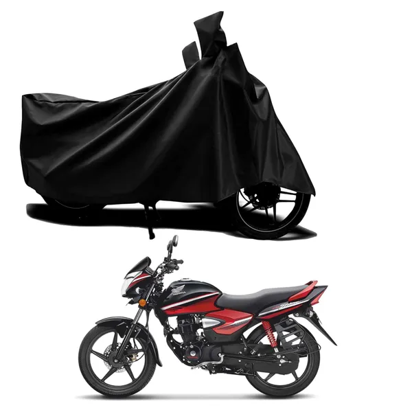 New_Honda_Cb_Shine_Water_Resistant_-_UV_Protection_&_Dust_Proof_Full_Bike_-_Scooty_Two_Wheeler_Body_Cover_For_Honda_Cb_Shine_(Black_Ka-257)