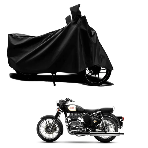 New_Royal_Enfields_Classic_350_Water_Resistant_-_UV_Protection_&_Dust_Proof_Full_Bike_-_Scooty_Two_Wheeler_Body_Cover_For_Royal_Enfields_Classic_350_(Black_Ka-397)