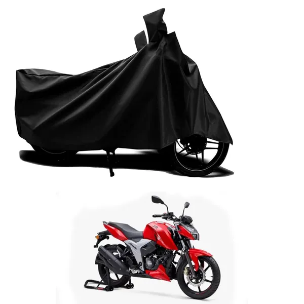 New_TVS_Apache_Rtr_160_4V_Water_Resistant_-_UV_Protection_&_Dust_Proof_Full_Bike_-_Scooty_Two_Wheeler_Body_Cover_For_TVS_Apache_Rtr_160_4V_(Black_Ka-455)
