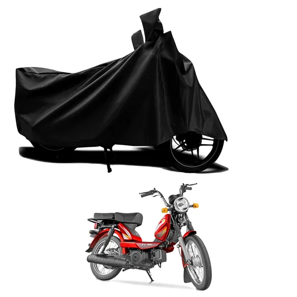 New_TVS_Heavy_Duty_XL_100_Water_Resistant_-_UV_Protection_&_Dust_Proof_Full_Bike_-_Scooty_Two_Wheeler_Body_Cover_For_TVS_Heavy_Duty_XL_100_(Black_Ka-469)