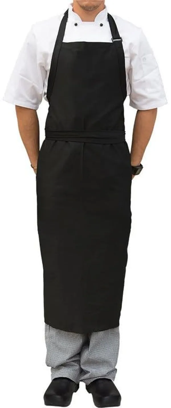 Black_Apron_Waterproof_Home_Kitchen_Full_Size_Men_Women_Kids_Unisex_With_Mirror_Pockets_Restaurant_Coffee_House_Cooking_Cleaning,_Fish_Bar_Salon_Pack_Of_1