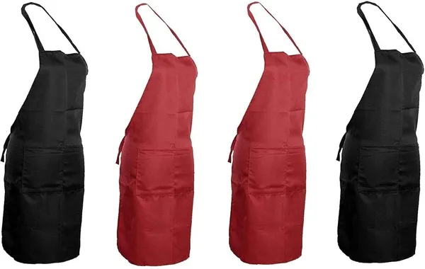 Apron_Black_Home_Kitchen_Waterproof_Dustproof_Unisex_Aprons_Front_Side_Pocket_For_Men_And_Women_For_Restaurant_Cooking_Cleaning_Fish_Bar_Salon_Use_Apron_Anywhere,_(Pack_Of_4)_Kdt-24