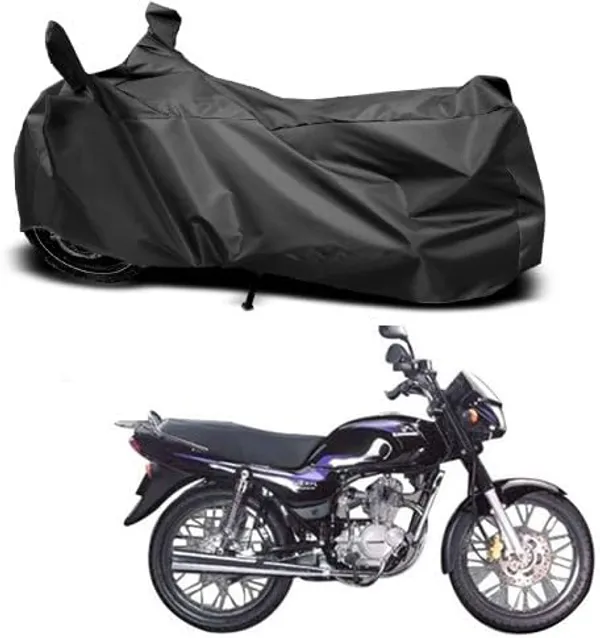 New_Bajaj_Caliber_Water_Resistant_-_UV_Protection_&_Dust_Proof_Full_Bike_-_Scooty_Two_Wheeler_Body_Cover_For_Bajaj_Caliber_(Black_Ka-61)