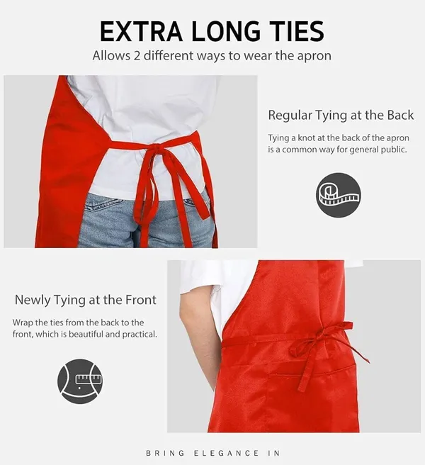 Apron_Home_Kitchen_Waterproof_Dustproof_Red_Unisex_Aprons_Front_Side_Pocket_For_Men_And_Women_Perfect_Restaurant_Coffee_Cleaning_Fish_Bar_Salon_Use_Apron_Anywhere,_Pack_Of_1(Rd-21)