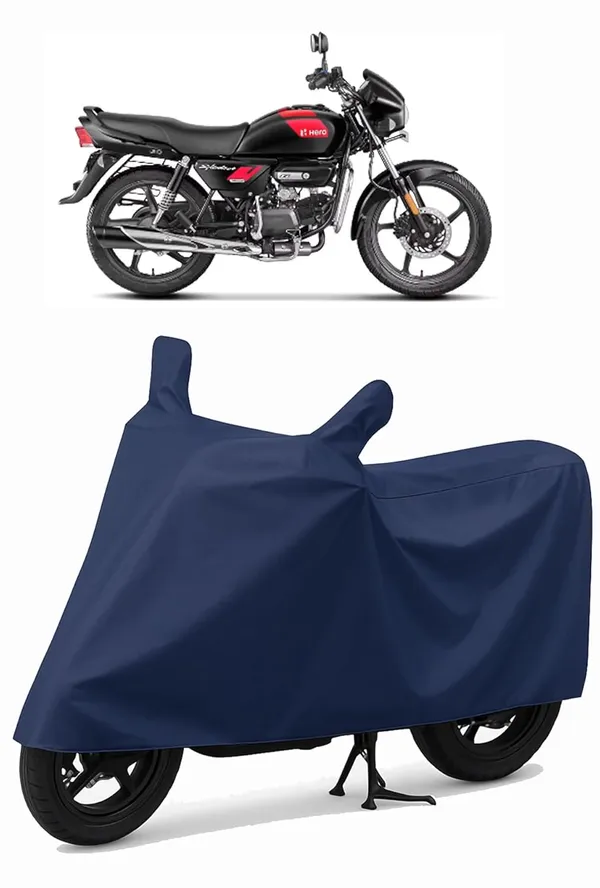 Bike_Cover_for_Hero_Splendor_Plus_XTEC_|_All-Season,_Tear-Proof_Fabric_|_with_Side_Mirror_Pocket_&_Buckle_Belt_Blue_Colour