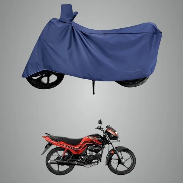 New_Hero_Passion_Pro_I3S_Water_Resistant_-_UV_Protection_&_Dust_Proof_Full_Bike_-_Scooty_Two_Wheeler_Body_Cover_For_Hero_Passion_Pro_I3S_(Navy_Blue)