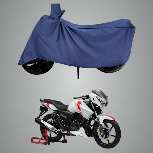 New_TVS_Apache_Rtr_160_Water_Resistant_-_UV_Protection_&_Dust_Proof_Full_Bike_-_Scooty_Two_Wheeler_Body_Cover_For_TVS_Apache_Rtr_160_(Navy_Blue)