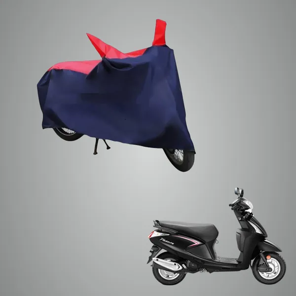 New_Hero_Pleasure_Waterproof_-_UV_Protection_&_Dust_Proof_Full_Bike_-_Scooty_Two_Wheeler_Body_Cover_For_Hero_Pleasure_(Red_Blue)