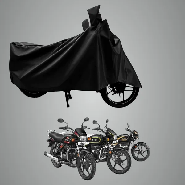 New_Hero_Splendor_Plus_Water_Resistant_-_UV_Protection_&_Dust_Proof_Full_Bike_-_Scooty_Two_Wheeler_Body_Cover_For_Hero_Splendor_Plus_(Black_Ka-201)