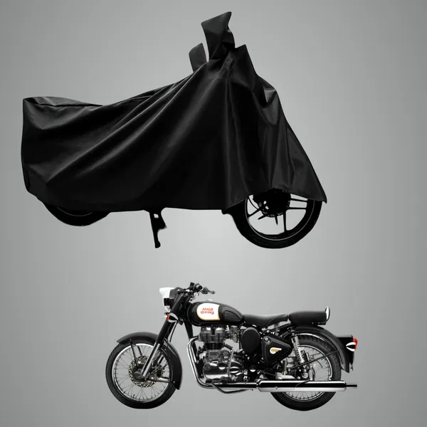 New_Royal_Enfields_Classic_350_Water_Resistant_-_UV_Protection_&_Dust_Proof_Full_Bike_-_Scooty_Two_Wheeler_Body_Cover_For_Royal_Enfields_Classic_350_(Black_Ka-397)