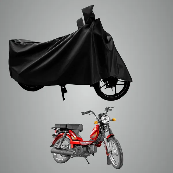 New_TVS_Heavy_Duty_XL_100_Water_Resistant_-_UV_Protection_&_Dust_Proof_Full_Bike_-_Scooty_Two_Wheeler_Body_Cover_For_TVS_Heavy_Duty_XL_100_(Black_Ka-469)