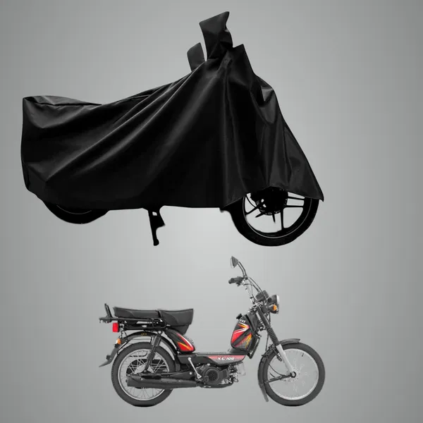 New_TVS_XL_100_Comfort_Water_Resistant_-_UV_Protection_&_Dust_Proof_Full_Bike_-_Scooty_Two_Wheeler_Body_Cover_For_TVS_XL_100_Comfort_(Black_Ka-518)