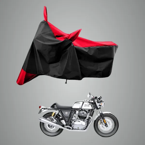 New_Royal_Enfields_Continental_Gt_650_Water_Resistant_-_UV_Protection_&_Dust_Proof_Full_Bike_-_Scooty_Two_Wheeler_Body_Cover_For_Royal_Enfields_Continental_Gt_650_(Red_Patta)