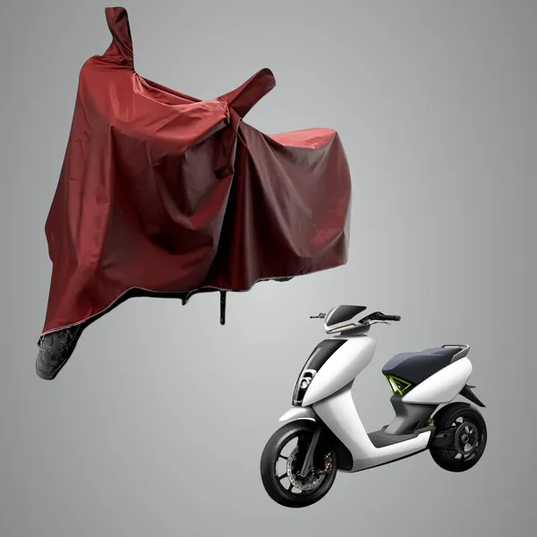 New_Ather_450X_Water_Resistant_-_UV_Protection_&_Dust_Proof_Full_Bike_-_Scooty_Two_Wheeler_Body_Cover_For_Ather_450X_(Maroon)