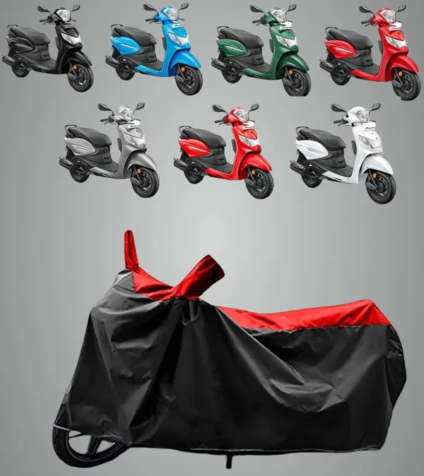 New_Hero_Pleasure_Plus_Water_Resistant_-_UV_Protection_&_Dust_Proof_Full_Bike_-_Scooty_Two_Wheeler_Body_Cover_For_Hero_Pleasure_Plus_Red_Black_Kea-514