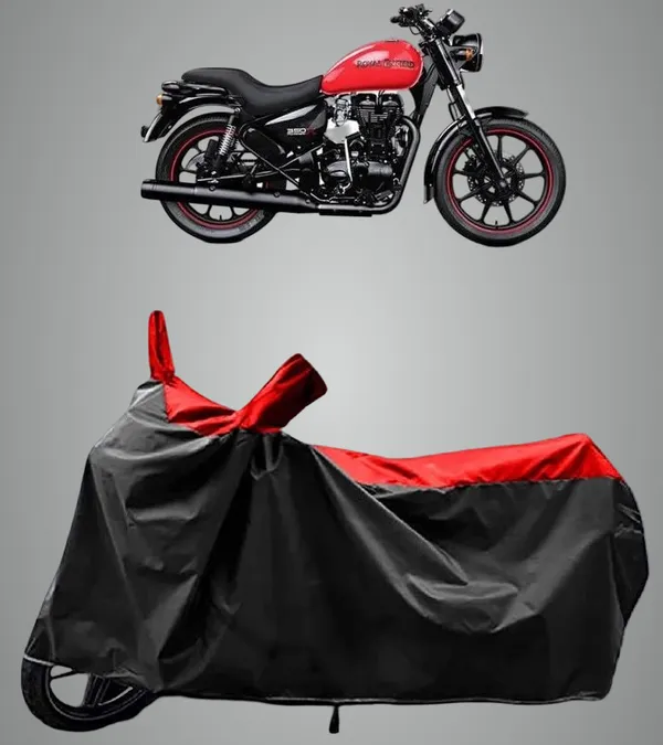 New_Royal_Enfields_Thunderbird_500_Water_Resistant_-_UV_Protection_&_Dust_Proof_Full_Bike_-_Scooty_Two_Wheeler_Body_Cover_For_Royal_Enfields_Thunderbird_500_Red_Black_Kea-62