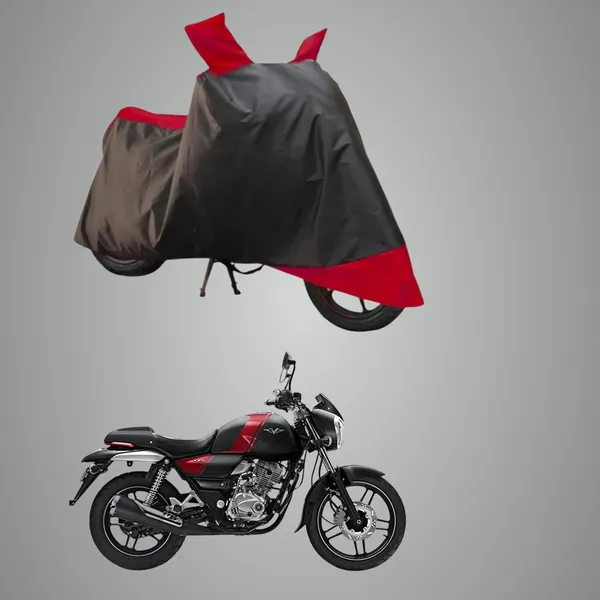 New_Bajaj_V15_Bike_Cover_V15_Cover_V_15_Body_Cover_Bike_Cover_V_15_Water_Resistant_-_UV_Protection_&_Dust_Proof_Full_Bike_-_Scooty_Two_Wheeler_Body_Cover_Bajaj_V15_(Red_Patta)