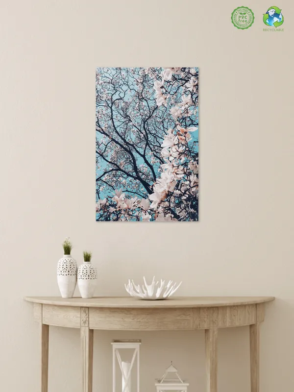 Premium_Canvas_Print_Of_Sakura_-_Cherry_Blossoms_Art_-_16InchX24Inch_Stretched_And_Framed_In_Teakwood_With_Back_Support
