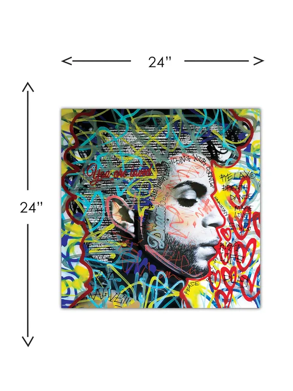 Premium_Canvas_Print_Of_Abstract_Prince_Swirl_Art_-_24InchX24Inch_Stretched_And_Framed_In_Teakwood_With_Back_Support