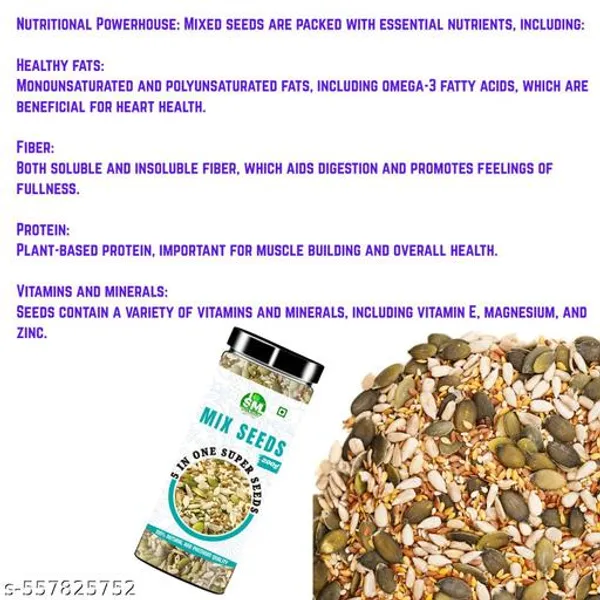 5_In_1_Mix_Seeds_For_Weight_Loss_Include_Chia,_Flax,_Pumpkin,_Sunflower_And_Watermelon_Seeds_Rich_Source_Of_Omega-3_And_Antioxidants_Rich_L_Good_For_Skin,_Hair_And_Health_L_Healthy_Diet_Mix_Seeds_200Gm