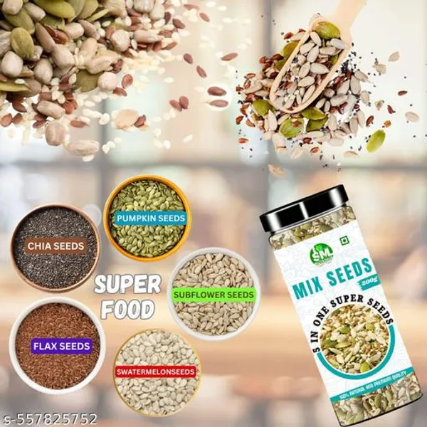 5_In_1_Mix_Seeds_For_Weight_Loss_Include_Chia,_Flax,_Pumpkin,_Sunflower_And_Watermelon_Seeds_Rich_Source_Of_Omega-3_And_Antioxidants_Rich_L_Good_For_Skin,_Hair_And_Health_L_Healthy_Diet_Mix_Seeds_200Gm