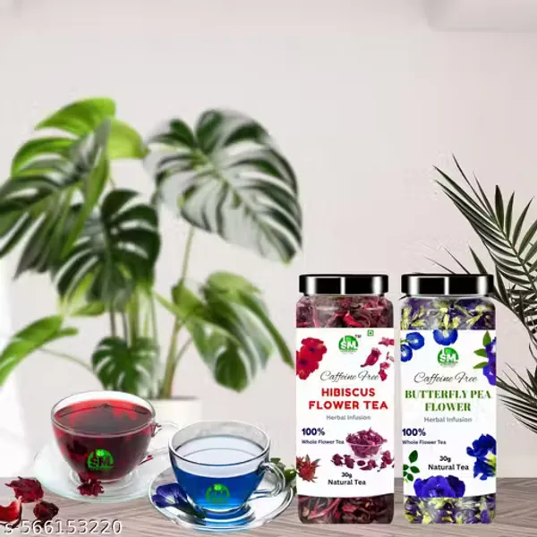 Pack_Of_2_Organic_Herbal_Tea_Hibiscus_Flower_Tea_And_Butterfly_Pea_Flower_Tea