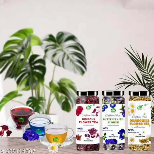 Pack_Of_3_Butterfly_Pea_Flower_Tea_,_Hibiscus_Tea_,_Chamomile_Tea_Each_30G_Caffeine_Free_Herbal_Tea
